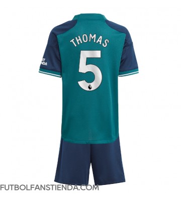 Arsenal Thomas Partey #5 Tercera Equipación Niños 2023-24 Manga Corta (+ Pantalones cortos)